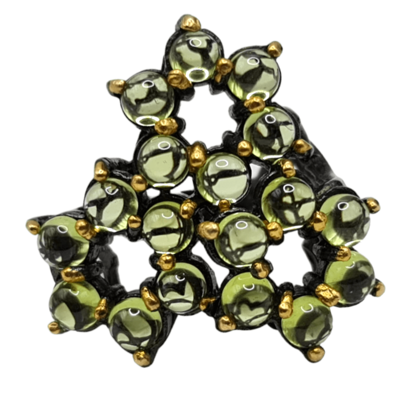 Inel din argint cu peridot - Madammi.ro Inel din argint cu peridot - Madammi.ro