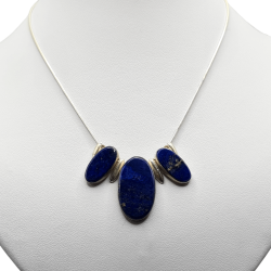 Colier din argint cu lapis lazuli - Madammi.ro