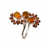 Inel din argint cu opal orange - Madammi.ro