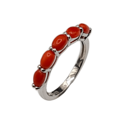 Inel din argint coral - Madammi.ro