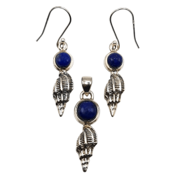 Set din argint cu lapis lazuli - madammi.ro