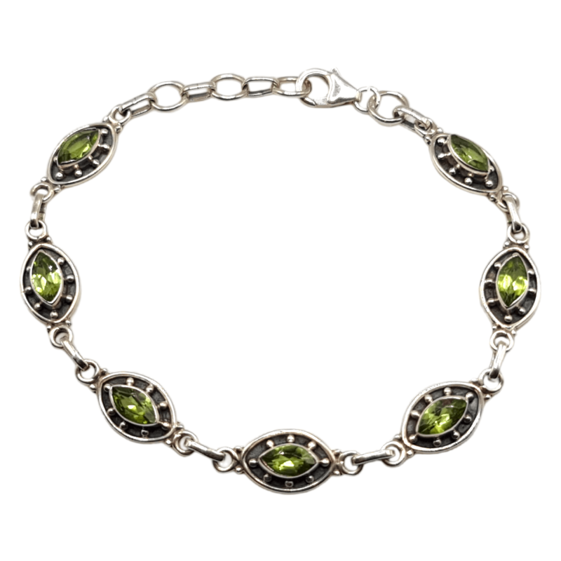 Bratara din argint cu peridot - Madammi.ro Bratara din argint cu peridot - Madammi.ro