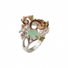 Inel argint cu crisopraz, peridot si cz - Madammi.ro