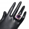 Inel argint cu ametist 28ct- Madammi.ro