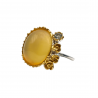 Inel din argint cu opal galben si topaz- Madammi.ro