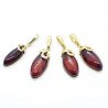 Pandantiv din argint cu montura de chihlimbar small Cherry