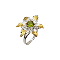 Inel din argint cu peridot - Madammi.ro