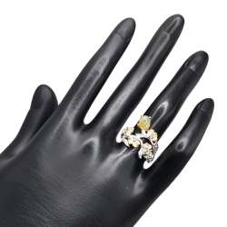Inel argint cu opal si topaz - Madammi.ro