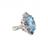 Inel din argint cu topaz albastru 23ct - Madammi.ro