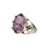 Inel argint cu ametist 24ct si topaz  - Madammi.ro