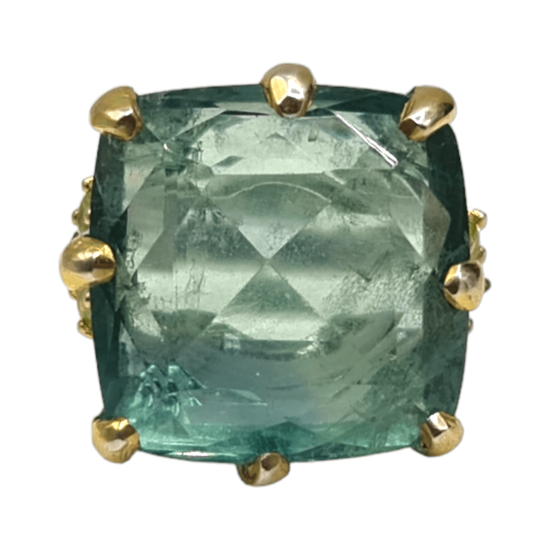 Inel argint cu fluorit si peridot - Madammi.ro Inel argint cu fluorit si peridot - Madammi.ro