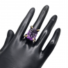 Inel argint cu ametist 28ct si topaz - Madammi.ro