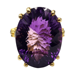 Inel argint cu ametist 32ct si topaz - Madammi.ro