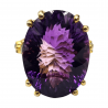 Inel argint cu ametist 32ct si topaz - Madammi.ro