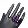 Inel argint cu ametist 32ct si topaz - Madammi.ro