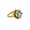 Inel argint cu topaz si safir - Madammi.ro