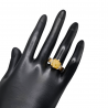 Inel argint cu safir galben si topaz - Madammi.ro