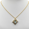 Colier argint cu topaz albastru - Madammi.ro