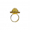 Inel argint cu opal galben si topaz - Madammi.ro