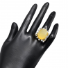 Inel argint cu opal galben si topaz - Madammi.ro