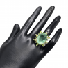 Inel argint cu fluorit, peridot si crom diopsid - Madammi.ro