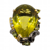 Inel argint cu cuart lemon, topaz si peridot - Madammi.ro