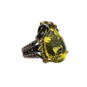 Inel argint cu cuart lemon, topaz si peridot - Madammi.ro