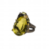 Inel argint cu cuart lemon, topaz si peridot - Madammi.ro