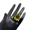 Inel argint cu cuart lemon, topaz si peridot - Madammi.ro