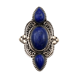 Inel din argint cu lapis lazuli - Madammi.ro