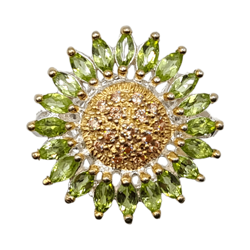Inel argint cu peridot si cz - Madammi.ro Inel argint cu peridot si cz - Madammi.ro