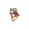 Inel din argint cu sky blue topaz si ametist - Madammi.ro