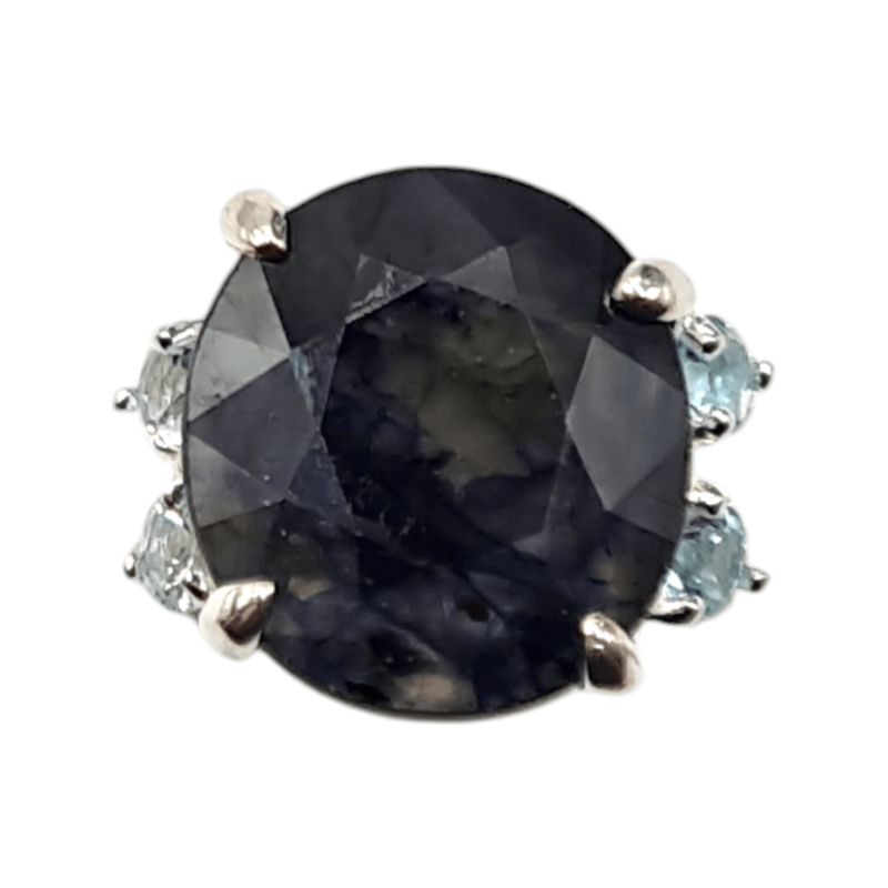 Inel argint cu safir si topaz - Madammi.ro Inel argint cu safir si topaz - Madammi.ro
