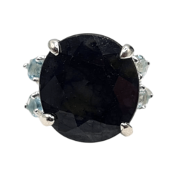 Inel argint cu safir si topaz - Madammi.ro