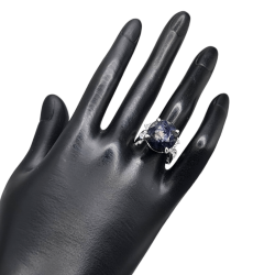 Inel argint cu safir si topaz - Madammi.ro
