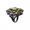 Inel argint cu opal si topaz - Madammi.ro