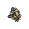 Inel argint cu opal si topaz - Madammi.ro