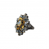 Inel argint cu opal si topaz - Madammi.ro