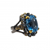 Inel argint cu topaz albastru 27ct- Madammi.ro