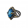 Inel argint cu topaz albastru 27ct- Madammi.ro
