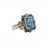 Inel din argint cu swiss blue topaz - Madammi.ro