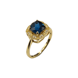 Inel din argint cu London topaz  - Madammi.ro