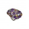 Inel argint multistones - Madammi.ro