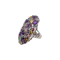 Inel argint multistones - Madammi.ro
