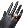 Inel din argint cu safir multicolor - Madammi.ro