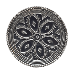 Inel masiv din argint cu aspect vintage - mandala - India - Madammi.ro