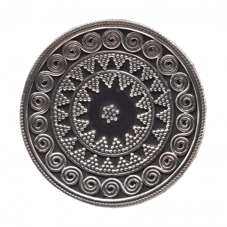 Inel din argint cu aspect vintage - mandala - India