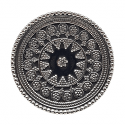 Inel din argint cu aspect vintage - mandala- India