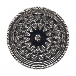 Inel masiv din argint cu aspect vintage - mandala- India - Madammi.ro