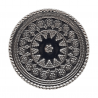 Inel masiv din argint cu aspect vintage - mandala- India - Madammi.ro